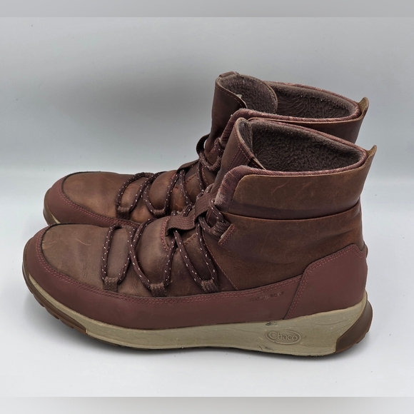 Chaco Borealis Peak Waterproof Leather Boots Mahogany Women's Size 8.5 JCH107460 - Picture 4 of 11
